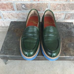 Isopse Green Loafers - Made in Italy - Size 8